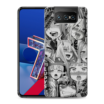 Силиконовый чехол на ASUS ZenFone 7 с принтом Ahegao Ахегао Аниме