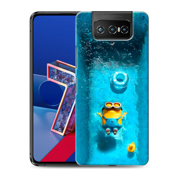 Силиконовый чехол на ASUS ZenFone 7 с принтом Миньоны Силиконовый чехол на ASUS ZenFone 7 с принтом Миньоны