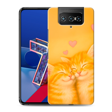 Силиконовый чехол на ASUS ZenFone 7 с принтом Милые котята