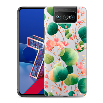 Силиконовый чехол на ASUS ZenFone 7 с принтом женский