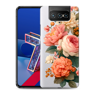 Силиконовый чехол на ASUS ZenFone 7 с принтом цветы