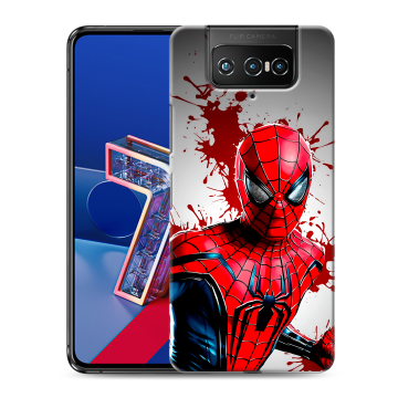 Силиконовый чехол на ASUS ZenFone 7 с принтом Spiderman Человек паук