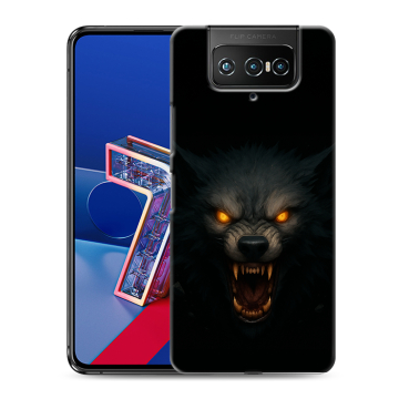 Силиконовый чехол на ASUS ZenFone 7 с принтом Волк