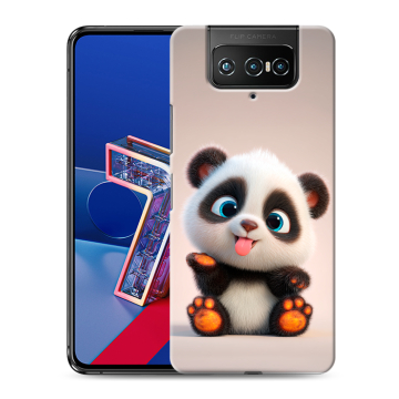 Силиконовый чехол на ASUS ZenFone 7 с принтом милая панда