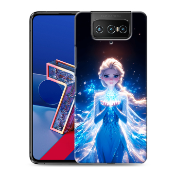 Силиконовый чехол на ASUS ZenFone 7 с принтом Холодное сердце Frozen