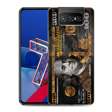 Силиконовый чехол на ASUS ZenFone 7 с принтом Доллар деньги