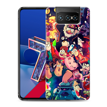 Силиконовый чехол на ASUS ZenFone 7 с принтом Gravity Falls Гравити Фолз