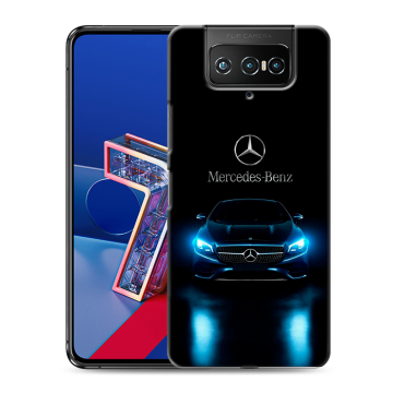 Силиконовый чехол на ASUS ZenFone 7 с принтом Mercedes Мерседес