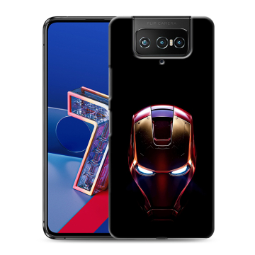 Силиконовый чехол на ASUS ZenFone 7 с принтом IronMan Железный человек