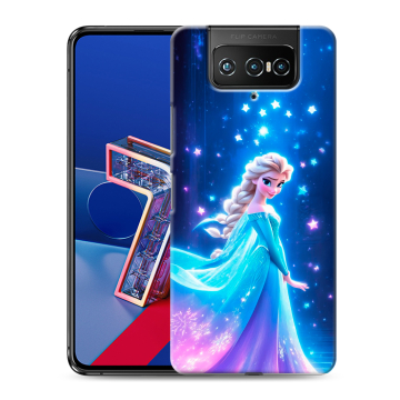 Силиконовый чехол на ASUS ZenFone 7 с принтом Холодное сердце Frozen