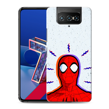 Силиконовый чехол на ASUS ZenFone 7 с принтом Spiderman Человек паук