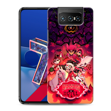 Силиконовый чехол на ASUS ZenFone 7 с принтом Hazbin Hotel Отель Хазбин