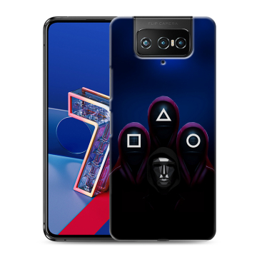 Силиконовый чехол на ASUS ZenFone 7 с принтом Игра Кальмара