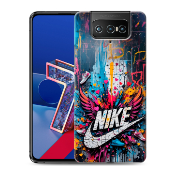 Силиконовый чехол на ASUS ZenFone 7 с принтом Nike Найк