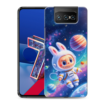 Силиконовый чехол на ASUS ZenFone 7 с принтом Labubu Лабубу