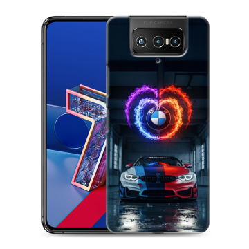 Силиконовый чехол на ASUS ZenFone 7 с принтом BMW БМВ