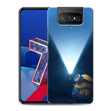 Силиконовый чехол на ASUS ZenFone 7 с принтом Миньоны
