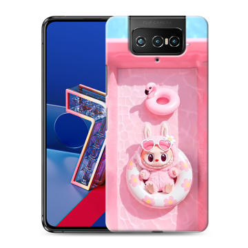 Силиконовый чехол на ASUS ZenFone 7 с принтом Labubu Лабубу