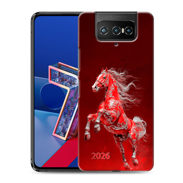 Силиконовый чехол на ASUS ZenFone 7 с принтом Новый год