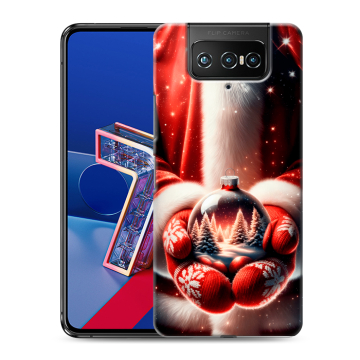 Силиконовый чехол на ASUS ZenFone 7 с принтом Новый год