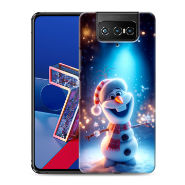 Силиконовый чехол на ASUS ZenFone 7 с принтом Новый год