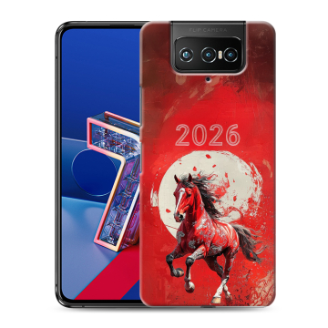 Силиконовый чехол на ASUS ZenFone 7 с принтом Новый год