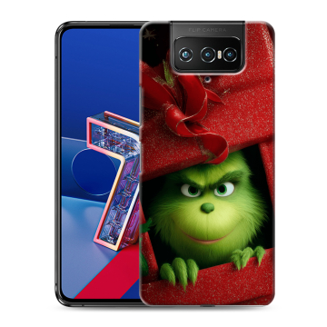 Силиконовый чехол на ASUS ZenFone 7 с принтом Новый год