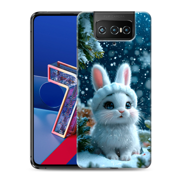Силиконовый чехол на ASUS ZenFone 7 с принтом Новый год