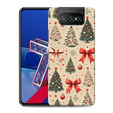 Силиконовый чехол на ASUS ZenFone 7 с принтом Новый год