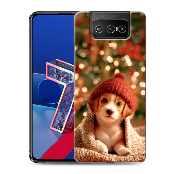 Силиконовый чехол на ASUS ZenFone 7 с принтом Новый год