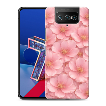 Силиконовый чехол на ASUS ZenFone 7 с принтом женский