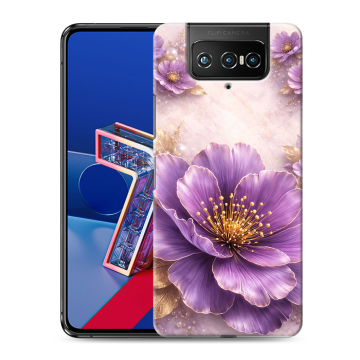 Силиконовый чехол на ASUS ZenFone 7 с принтом женский