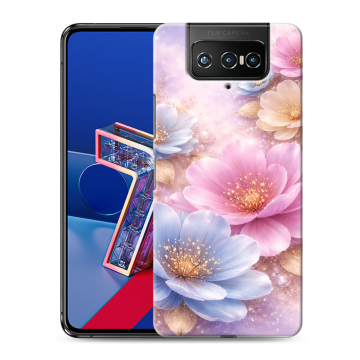 Силиконовый чехол на ASUS ZenFone 7 с принтом женский