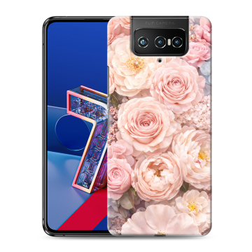 Силиконовый чехол на ASUS ZenFone 7 с принтом женский