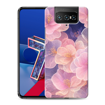 Силиконовый чехол на ASUS ZenFone 7 с принтом женский