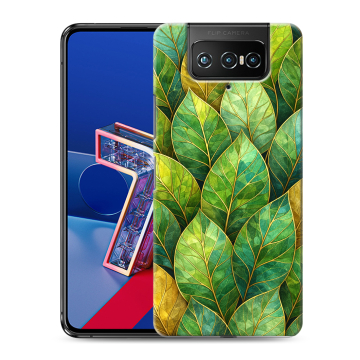 Силиконовый чехол на ASUS ZenFone 7 с принтом женский