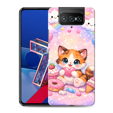 Силиконовый чехол на ASUS ZenFone 7 с принтом для девочек