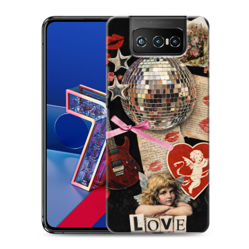 Силиконовый чехол на ASUS ZenFone 7 с принтом для девочек