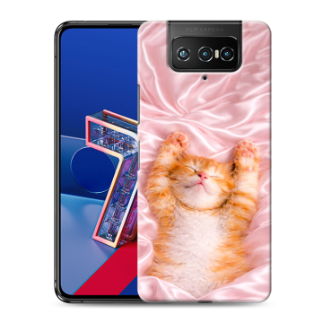 Силиконовый чехол на ASUS ZenFone 7 с принтом женский