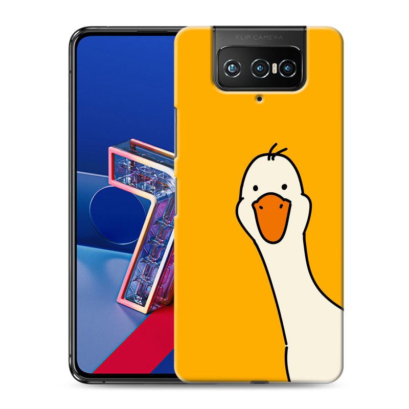 Силиконовый чехол на ASUS ZenFone 7 с принтом Утка Силиконовый чехол на ASUS ZenFone 7 с принтом Утка