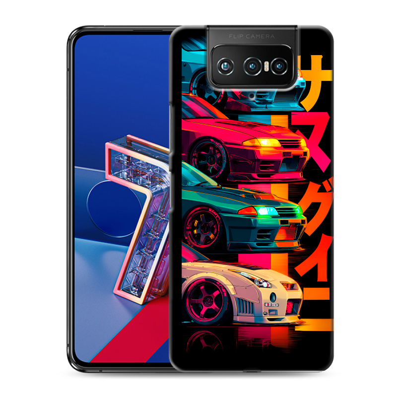 Силиконовый чехол на ASUS ZenFone 7 с принтом Гоночные машины Силиконовый чехол на ASUS ZenFone 7 с принтом Гоночные машины