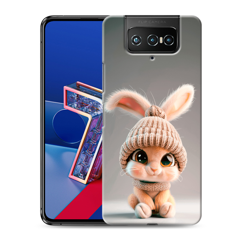 Силиконовый чехол на ASUS ZenFone 7 с принтом Кролик Силиконовый чехол на ASUS ZenFone 7 с принтом Кролик