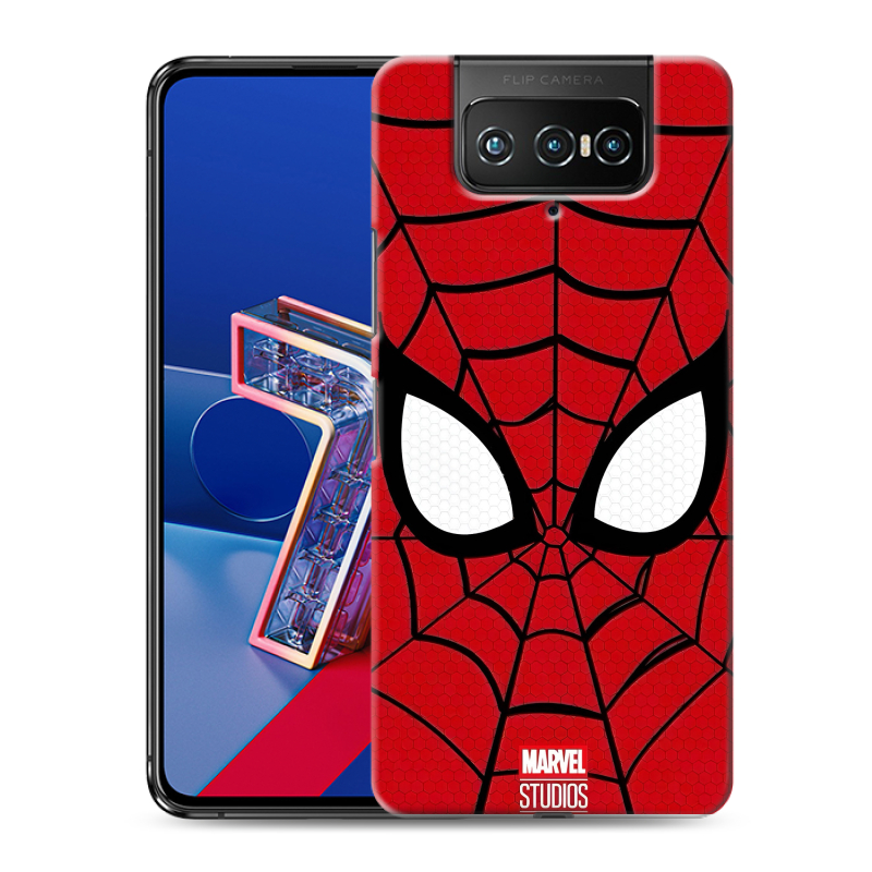 Силиконовый чехол на ASUS ZenFone 7 с принтом человек паук spiderman Силиконовый чехол на ASUS ZenFone 7 с принтом человек паук spiderman