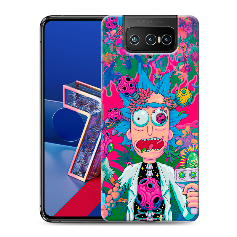 Силиконовый чехол на ASUS ZenFone 7 с принтом Рик и Морти Rick Morty Силиконовый чехол на ASUS ZenFone 7 с принтом Рик и Морти Rick Morty