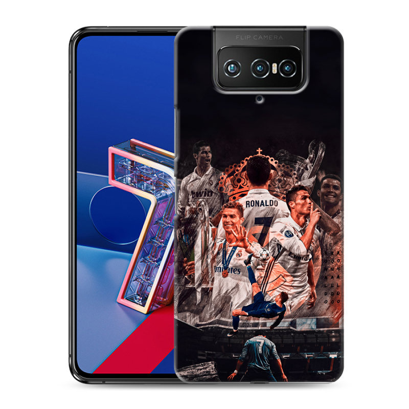 Силиконовый противоударный чехол на ASUS ZenFone 7 с принтом Реал Роналдо Real Ronaldo Силиконовый противоударный чехол на ASUS ZenFone 7 с принтом Реал Роналдо Real Ronaldo