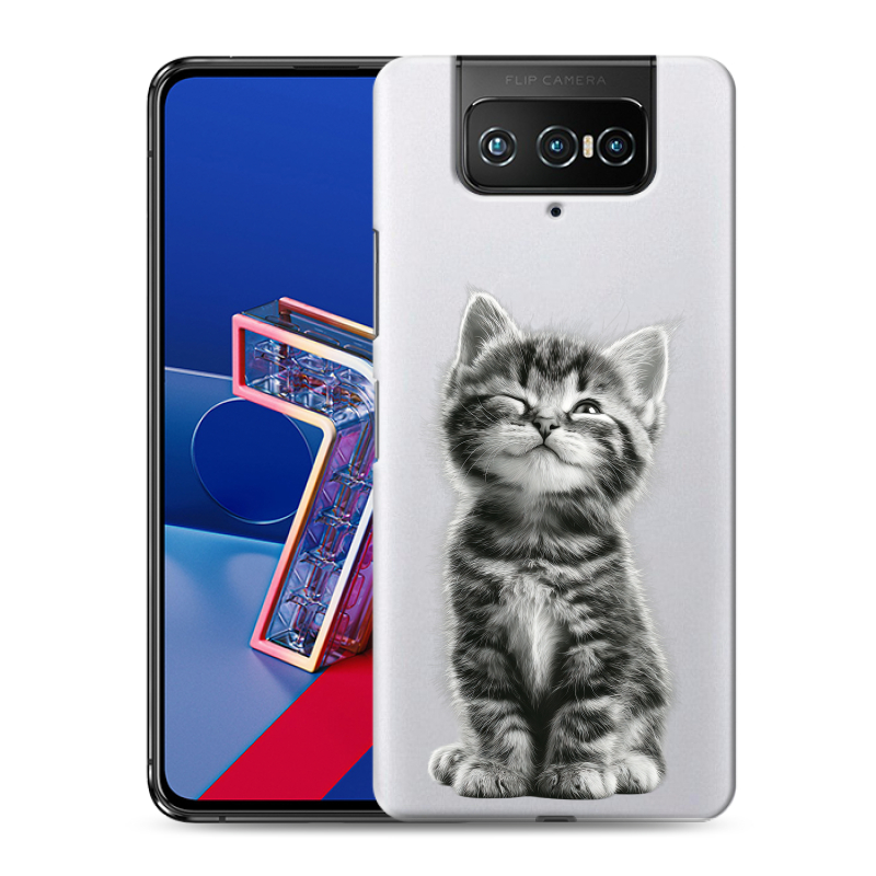 Силиконовый чехол на ASUS ZenFone 7 с принтом Котенок Силиконовый чехол на ASUS ZenFone 7 с принтом Котенок