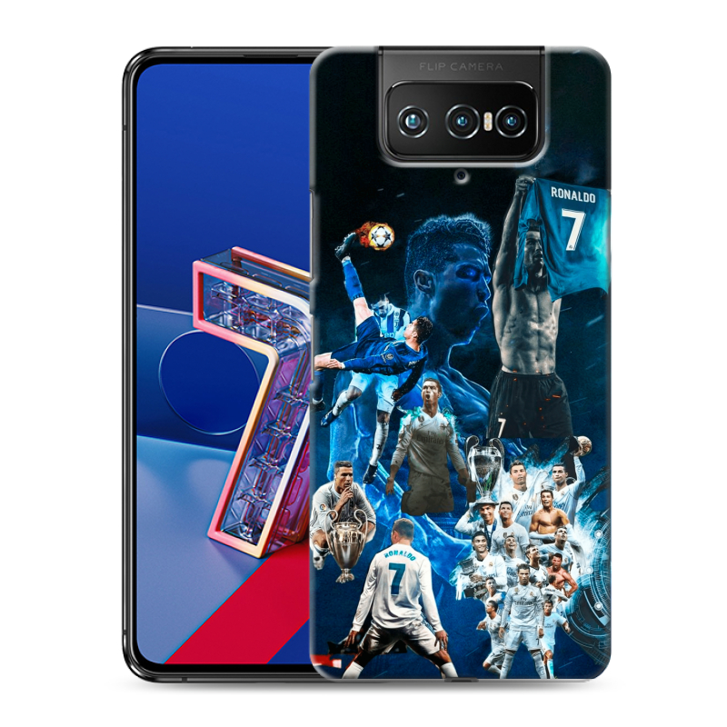 Силиконовый чехол на ASUS ZenFone 7 с принтом Реал Роналдо Силиконовый чехол на ASUS ZenFone 7 с принтом Реал Роналдо