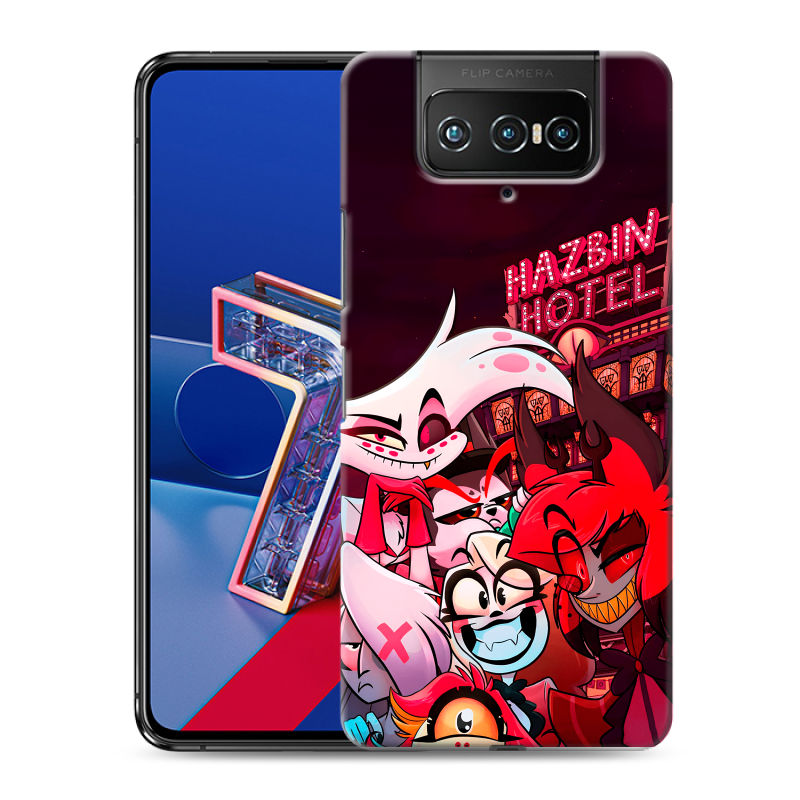 Силиконовый чехол на ASUS ZenFone 7 с принтом Hazbin Hotel Отель Хазбин Силиконовый чехол на ASUS ZenFone 7 с принтом Hazbin Hotel Отель Хазбин