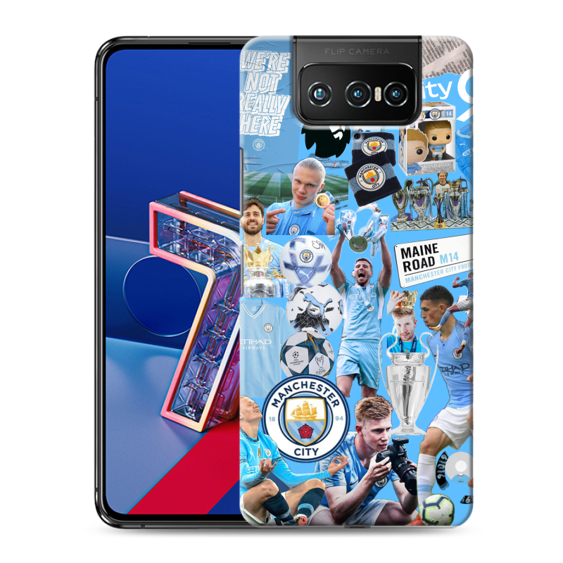 Силиконовый чехол на ASUS ZenFone 7 с принтом Man City Манчестер Сити Силиконовый чехол на ASUS ZenFone 7 с принтом Man City Манчестер Сити