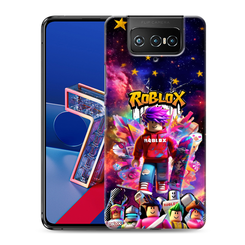 Силиконовый чехол на ASUS ZenFone 7 с принтом Roblox Роблокс Силиконовый чехол на ASUS ZenFone 7 с принтом Roblox Роблокс